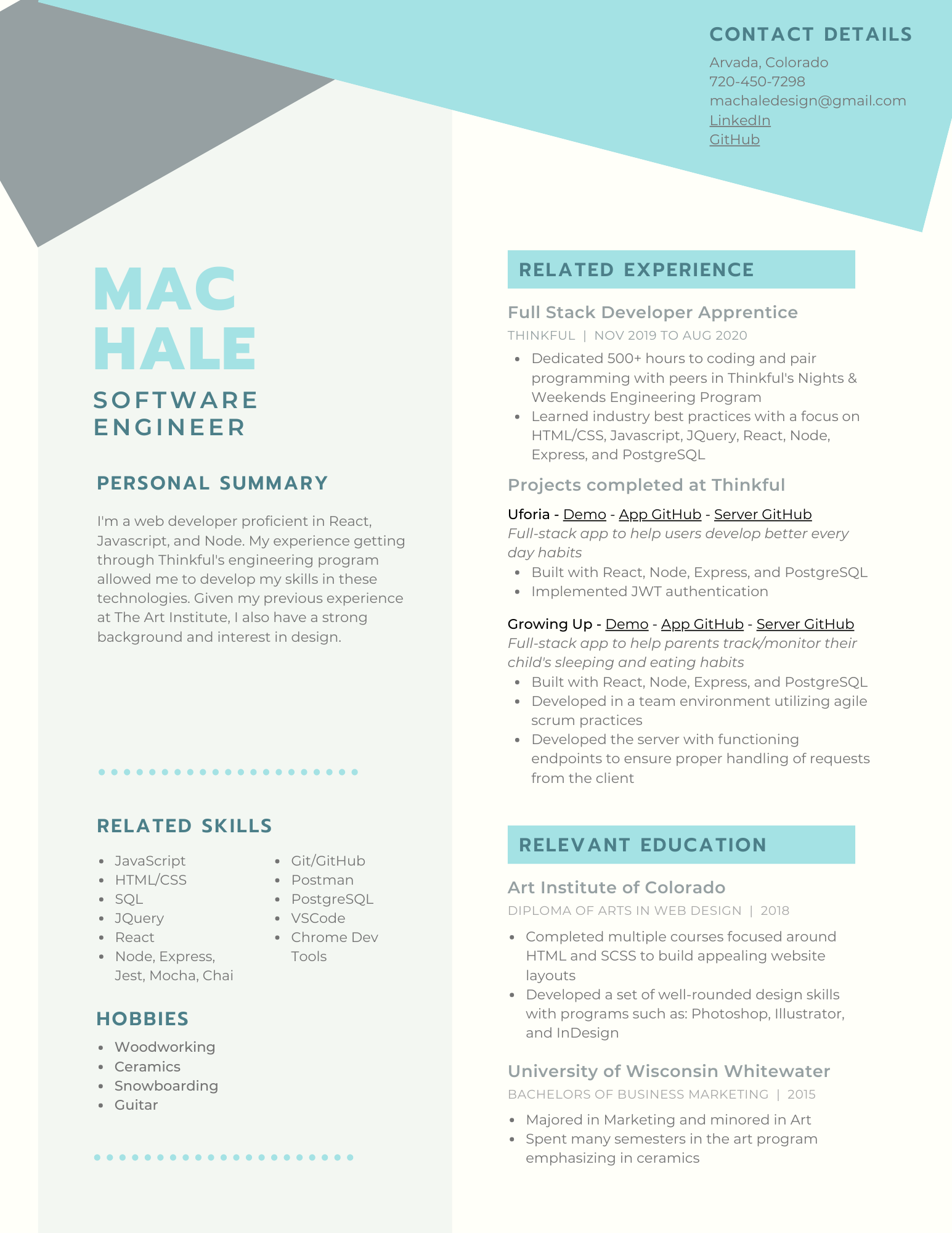 Mac's resume thumbnail